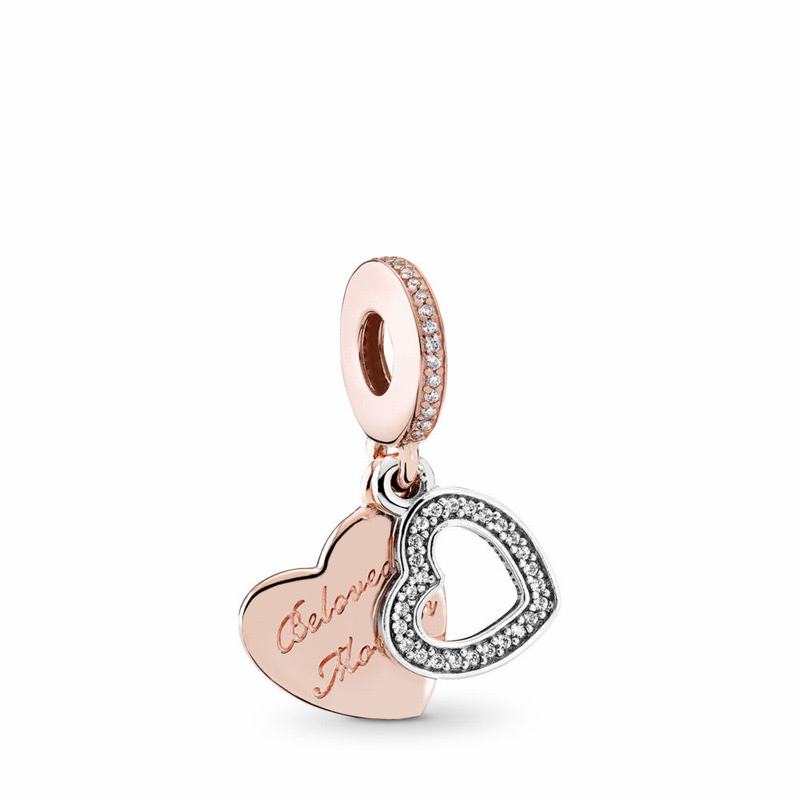 Pandora Rose™ Beloved Mother Charm - Pandora Rose/Sterling Silver/Cubic Zirconia - Canada | SI2554FV